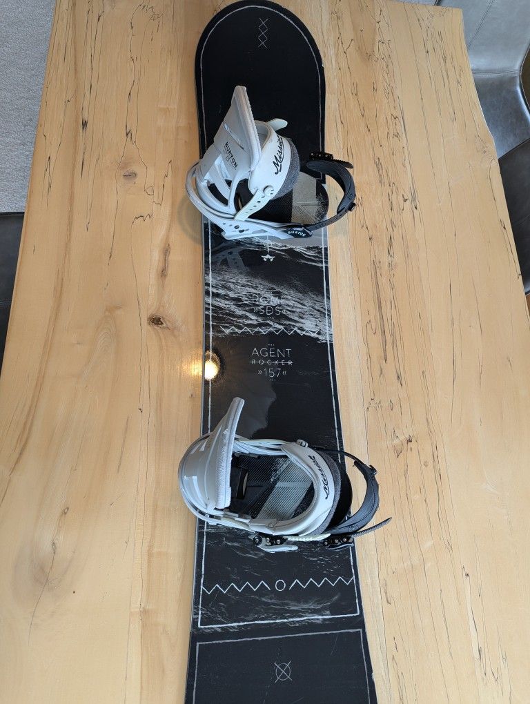 Rome Agent 157 Snowboard w/Burton bindings