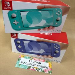 Nintendo Switch Lite New Game Console - Pay $1 today and pay the rest Later 