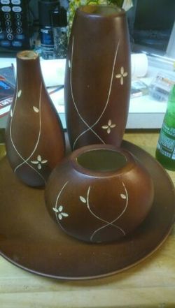 Wooden table decor