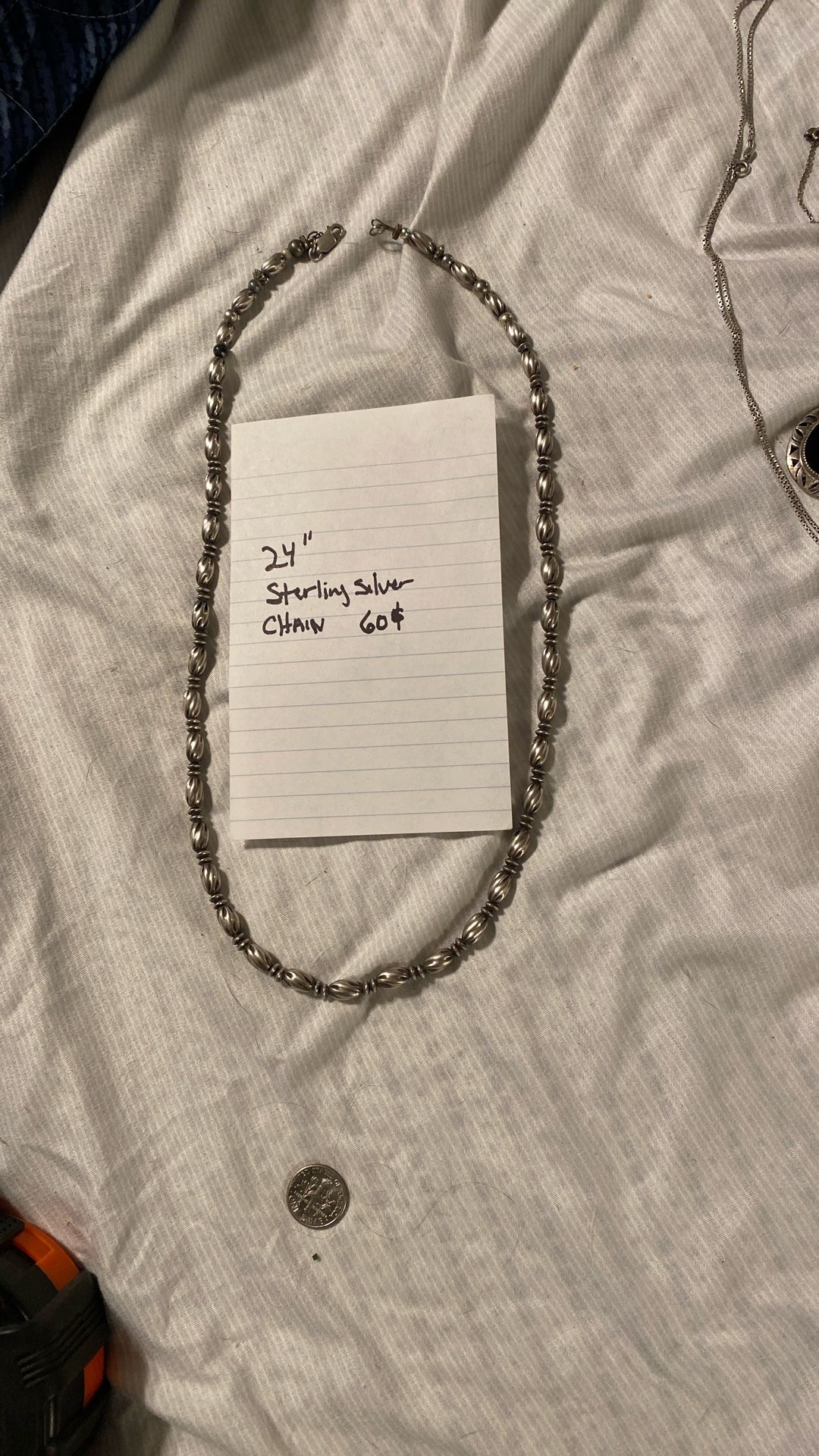 Sterling’s Silver 24.  Chain