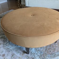 Fabric Ottoman - Copper/Rust Color