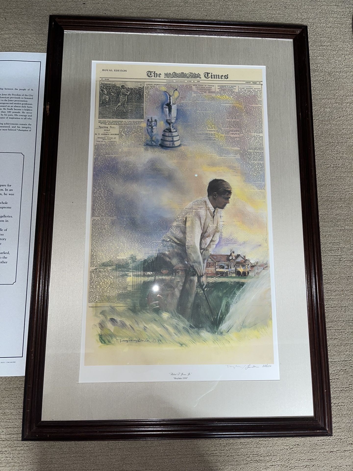 Bobby Jones Grand Slam #4 - Douglas London