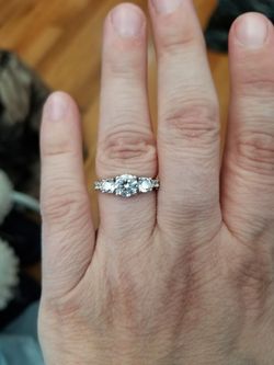 Price Drop! Sterling silver engagement ring