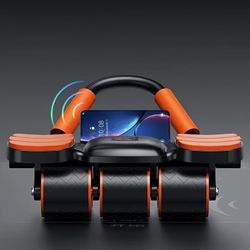 New Model 6-Wheel Abdominal Roller with Four Automatic Rebound Features for Core Workouts, Suitable for Both Men And Women for Home Use