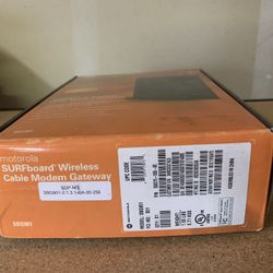 Brand New Motorola arris surfboard gateway Sbg901 docsis 2.0 wireless G cable modem