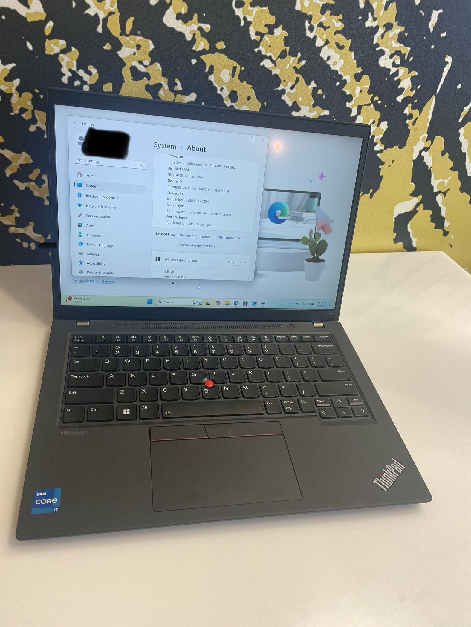 Lenovo Thinkpad Laptop, Touchscreen, 12th Gen i7, 16GB Ram, 1TB SSD