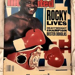 Sports Illustrated Buster Douglas 8x12 Wood Wall Hanging