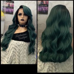 Human Hair Blended Lace Front Wig 