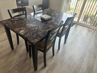 Dinner Table With Six Chairs