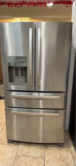 Whirpool stainless steel fridge
