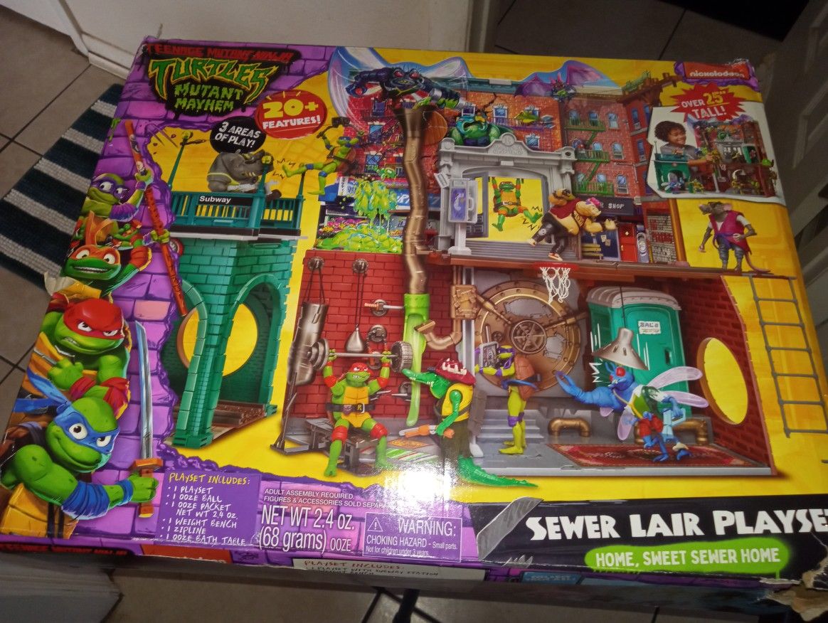 Brand New Teenage Mutant Ninja Turtles Play Set
