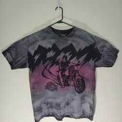 Harley-Davidson adult Graphic T-Shirt Gray, black and Pink size XXL