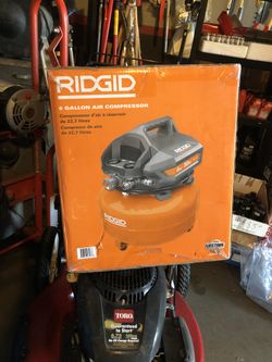 6 Gallon RIDGID air Compressor 