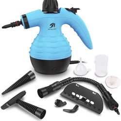 Handheld Steam Cleaner, Multipurpose Portable Upholstery Steamer with Safety Lock and 9 Accessory Kit for Carpet, Couch, Clothes, Mattress, Car Seats,