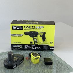 New 18V One + HP Compact Brushless 5/8 in SDS - Plus Rotary Hammer Kit Comes With Battery And Charger 