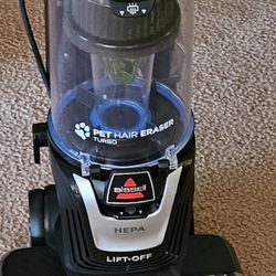 New Bissell Pet Hair Eraser Turbo Lift-Off Vacuum And EVO Genius Smart Vacuum.