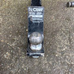 Trailer hitch for a 3 inch receiver with 2 5/16 inch ball 5 inch drop
