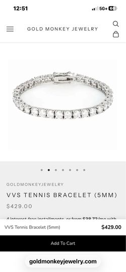 Moissanite bracelet 925S