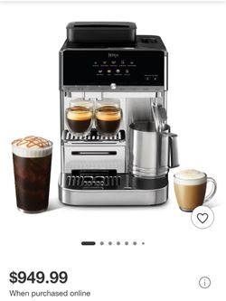 Ninja AutoBarista Fully Automatic Espresso Machine with 10 One-Touch Drinks and Built-In Grinder Frother