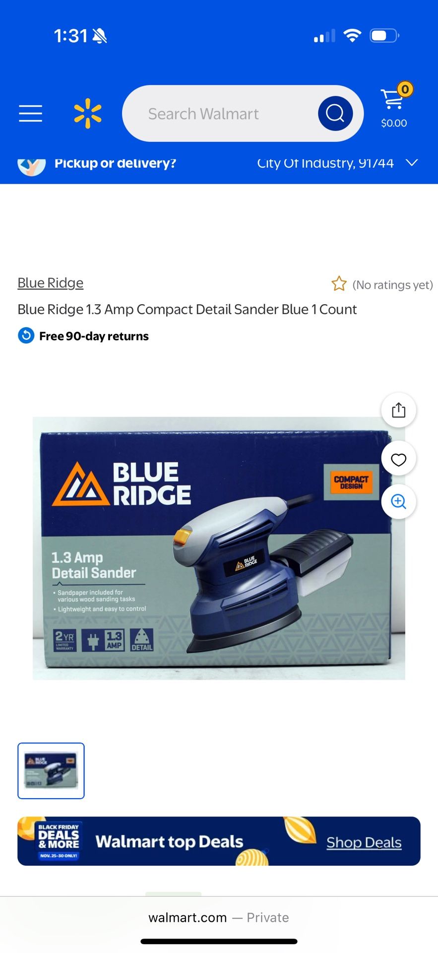 Blue Ridge 1.3 Amp Detail Sander