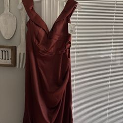 Cinnamon dress from David’s bridal