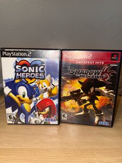 PS2 Sonic Heroes & Shadow the Hedgehog Bundle
