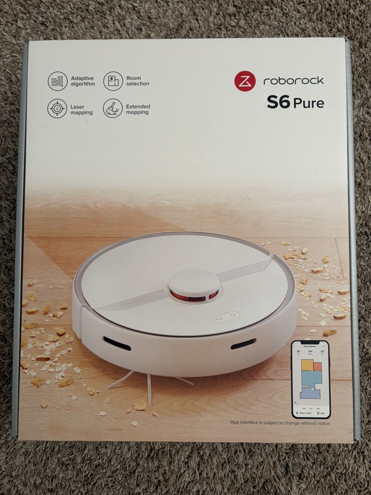 Roborock S6 Pure Robot Vacuum - Unopened Brand New