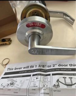 Door Lever Lock Set with Indicator