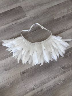 White Feather Costume Accessory