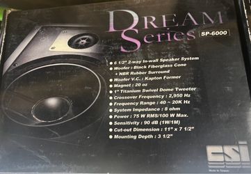 In wall speaker system - ESI Dream Series SP-6000