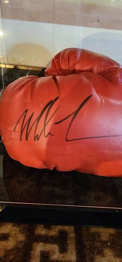 Mike Tyson signed glove