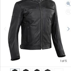 New Street And Steel Blade Leather Jacket With Removable Liner And D30 Armor 