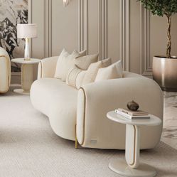 Sassani Gold/Crepe Loveseat