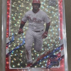 Jean Segura Philadelphia Phillies Topps 2021 Red Parallel 