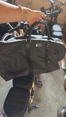 Michael Kors black duffel bag
