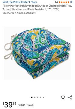 New Chairpad Seat Pillows x4