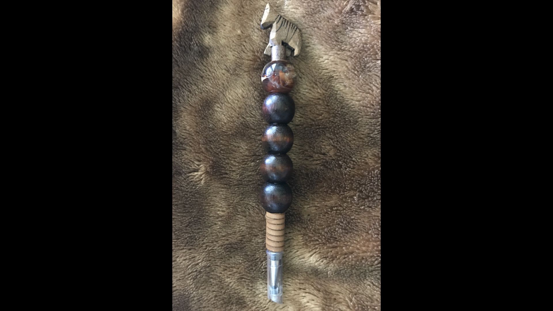 Wooden bead pen
