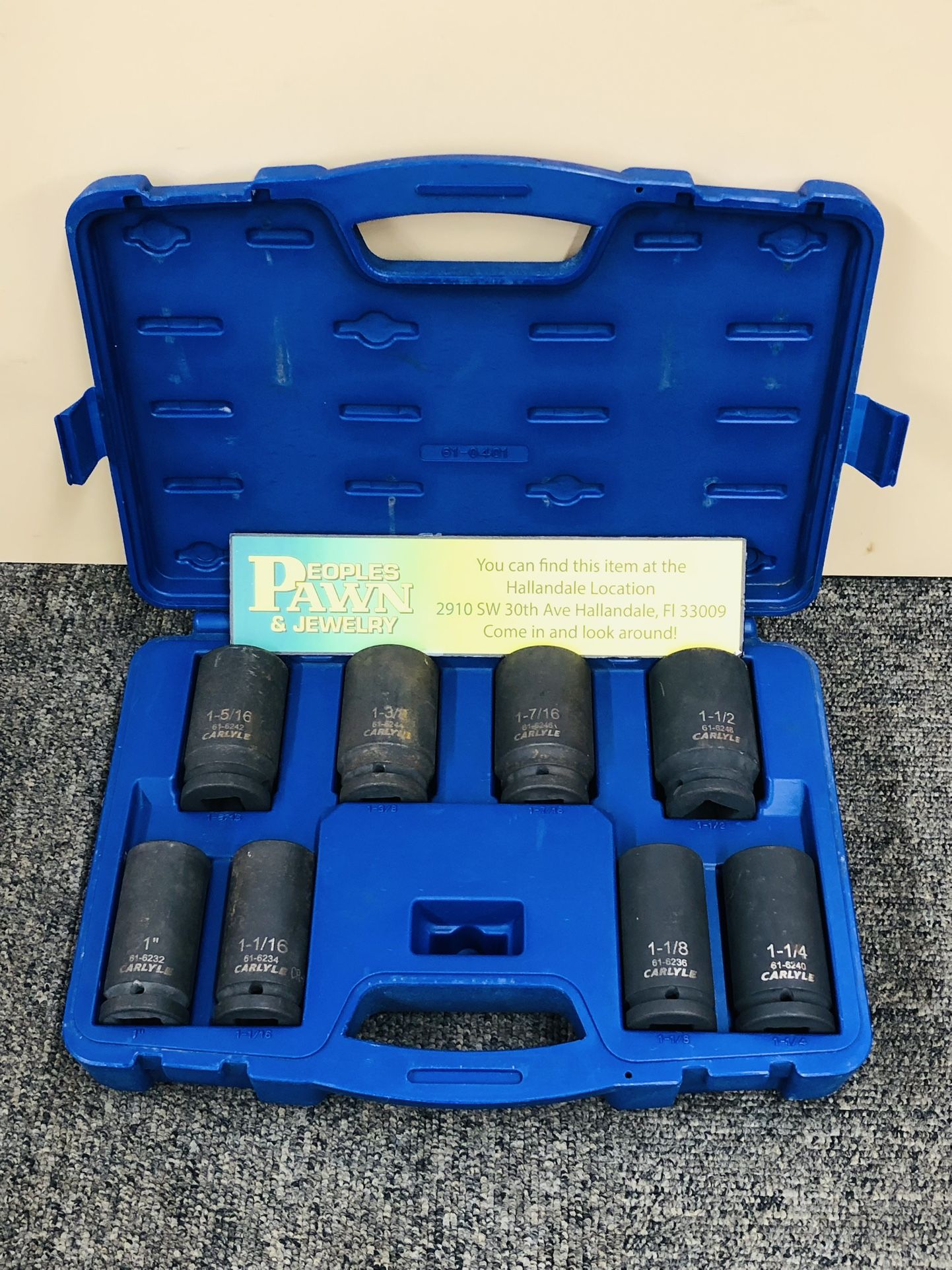 Carlyle 3/4” 8pc Impact Socket Set