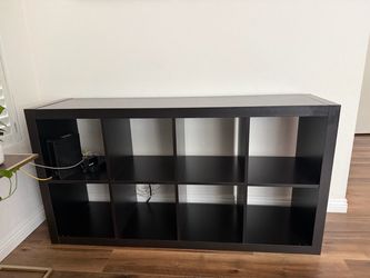 IKEA Kallax 8-Cube Shelf Unit Black-Brown