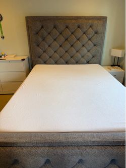 Queen Bed Frame + Tulo Memory Foam medium firm Mattress