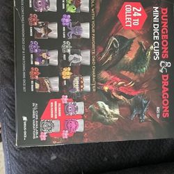 Dungeons & Dragons Mini Dice Cups W/dice