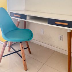 Mid Century Desk Chair Set 