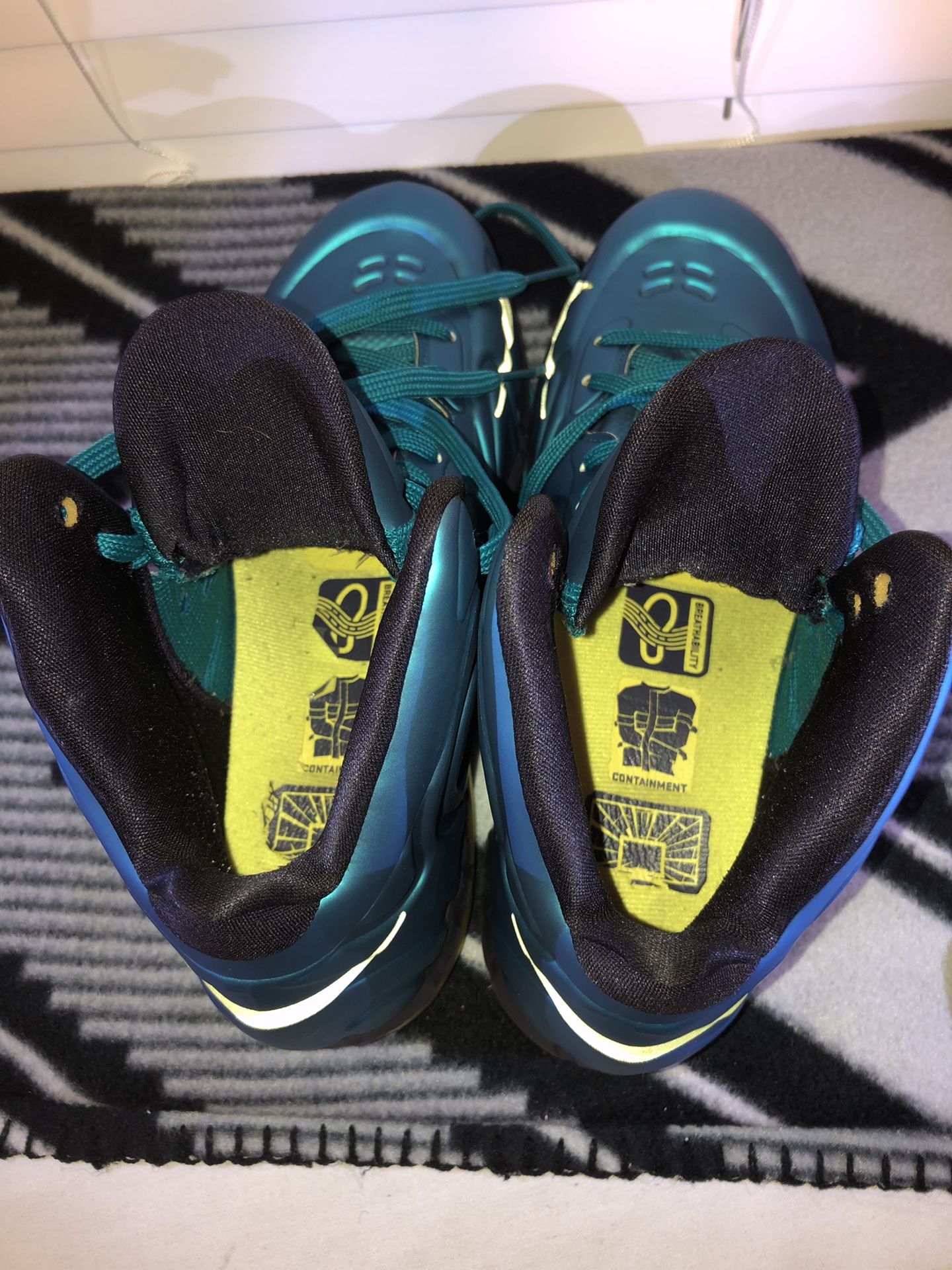 Nike Air Max Hyperposite Mens Size 13 Teal Blue Yellow 524862-303 Shoes Air Max Hyperposite - Nike - 524862 303 - tropical teal/snc  main image 2
