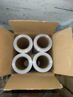 4-Pack Industrial Stretch Wrap Rolls