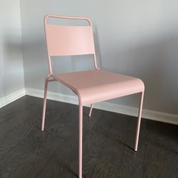 Pink Metal Chair