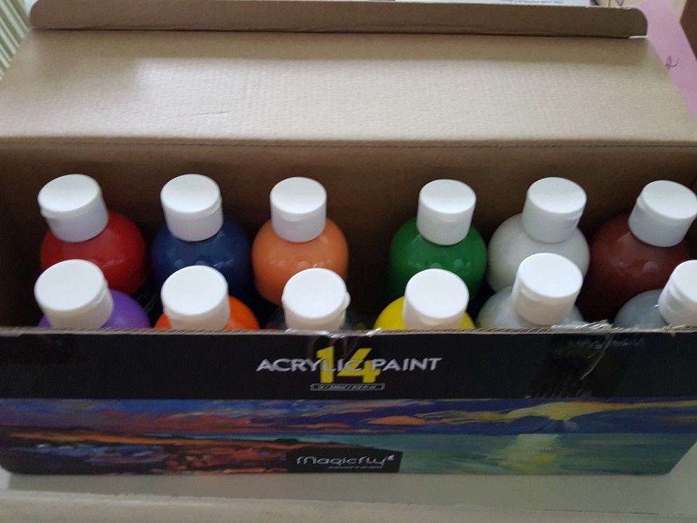 Magicfly New Acrylic Paint Set 14 Colors