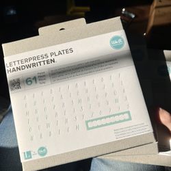 Printing plate letter press