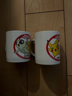 Pokemon Pocket Monsters Hitachi Nintendo GameFreak Japan Exclsuive Mug Set Of 2