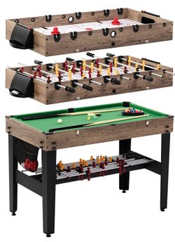 Game table 3 in 1 POOL, AIR HOCKEY, FOOSBALL