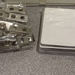 Vertical Self-Laminating ID Cards with Clip 25/Box